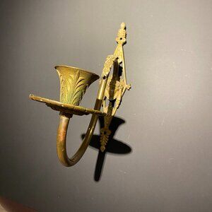 Brass Candle Sconce- Wall Hanging